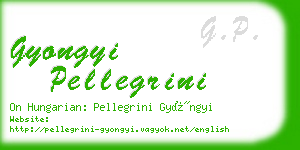 gyongyi pellegrini business card